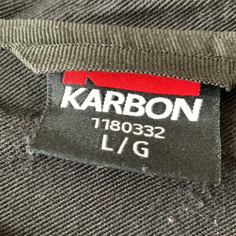 Karbon Men’s Performance Shell Jacket with Hood Black Lightweight Size Large